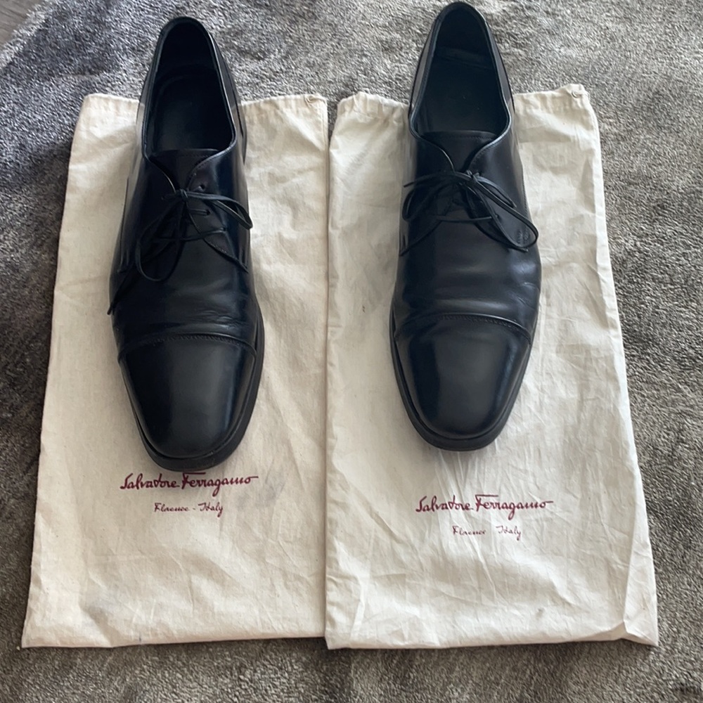Salvatore Ferragamo Men’s Black Dress Shoes